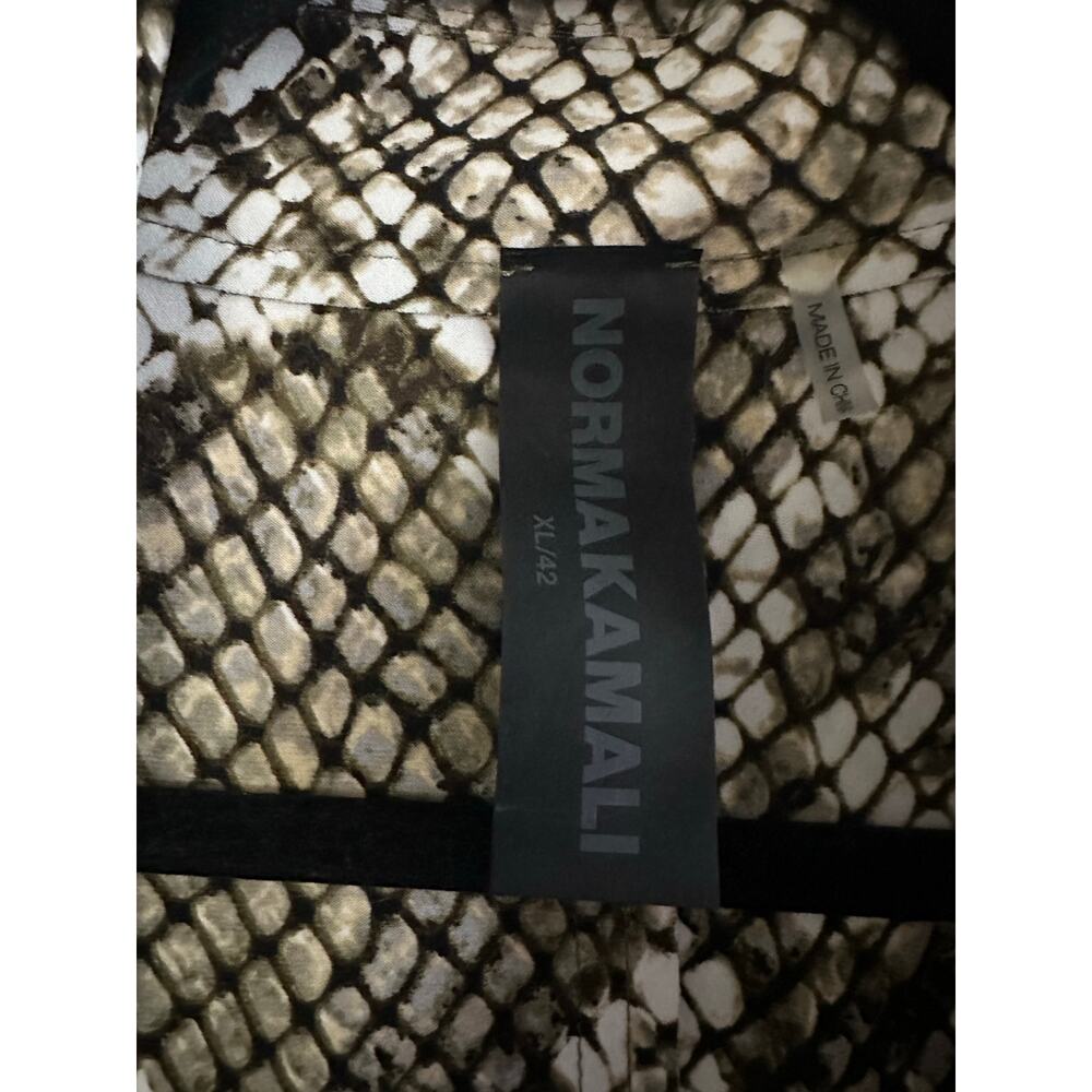 Norma Kamali Python Snake Print Blazer Jacket Boo… - image 4